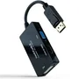 Nanocable Conversor DisplayPort a HDMI/DVI/VGA 20 cm Negro